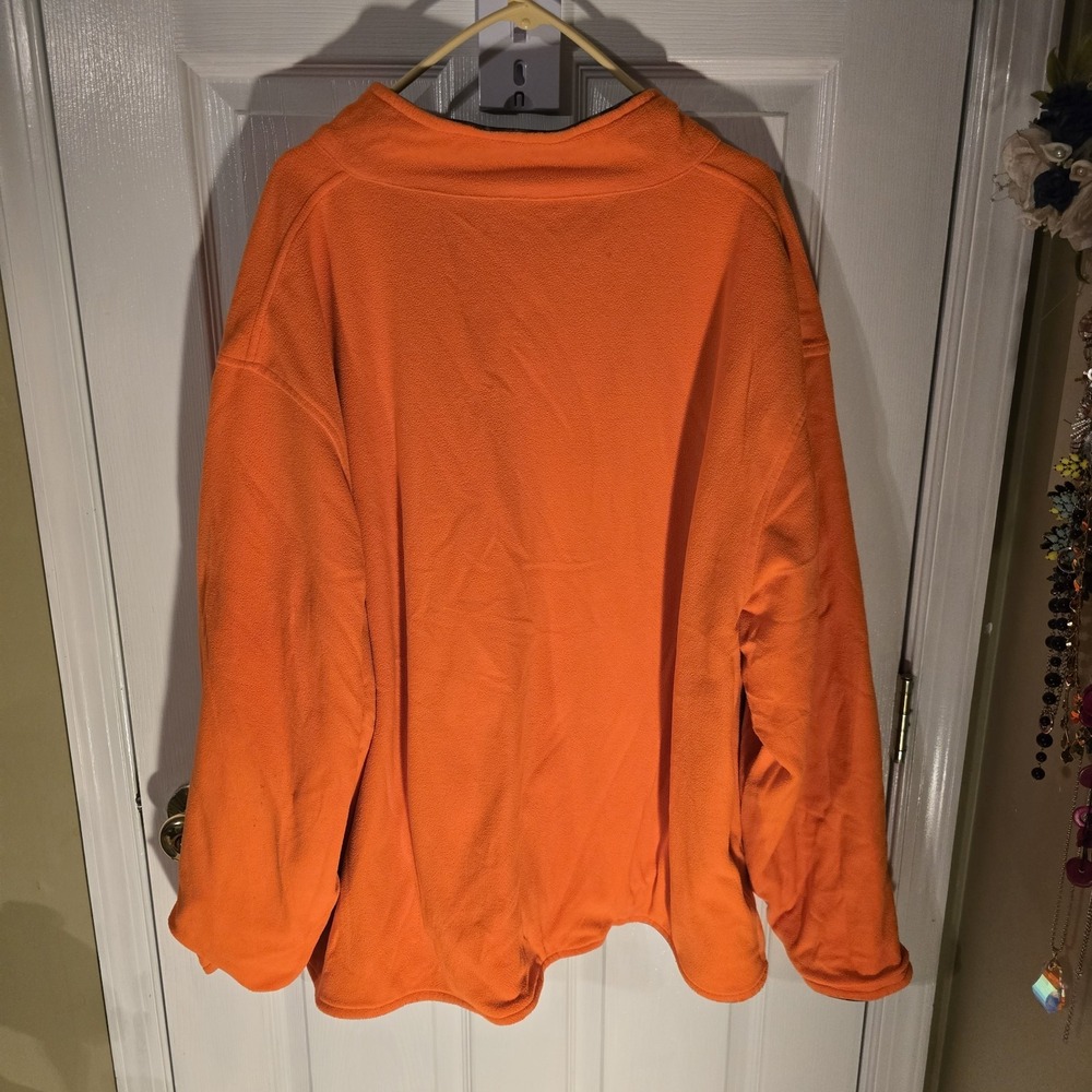 Reversible Camo Orange Fleece Jacket Men's Full Zip Outdoor‎ Hunting Size XXL - Picture 4 of 4